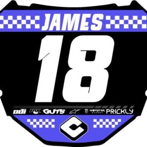 Personalized ODI DH Electric Bike Number Plate Decal Custom Racing Graphics with Your Name Number