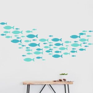 School of Fish Wall Decal Sticker h105