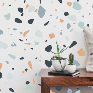 Terrazzo Wall Decals Stones Wall Sticker Decoration