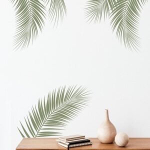 Palm Leaf Wall Decals Tropical Leaves Stickers h150