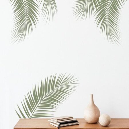 Palm Leaf Wall Decals Tropical Leaves Stickers h150