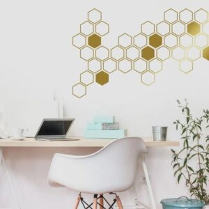 Honeycomb Wall Decals Geometric Stickers ga46