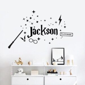 H Potter Personalized Wall Decal Custom Name Sticker h167