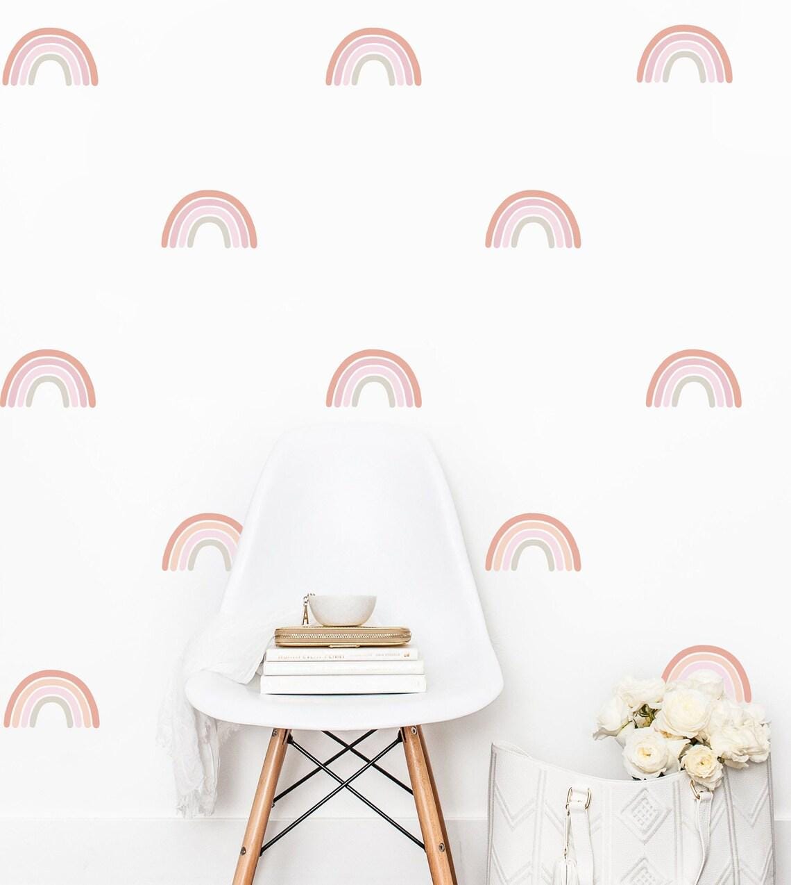 il_fullxfull.7617454609_fd7c.jpg Hand Drawn Rainbow Wall Decals Sticker Boho Nursery Decoration Kids Room