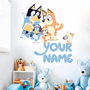 Blue Custom Name Wall Decals Personalized Kids Stickers 193