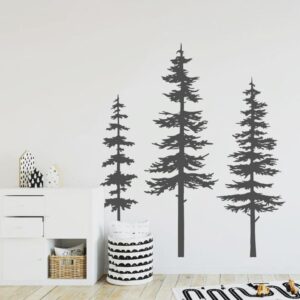 Pine Tree Wall Decals Forest Stickers Mural ga219