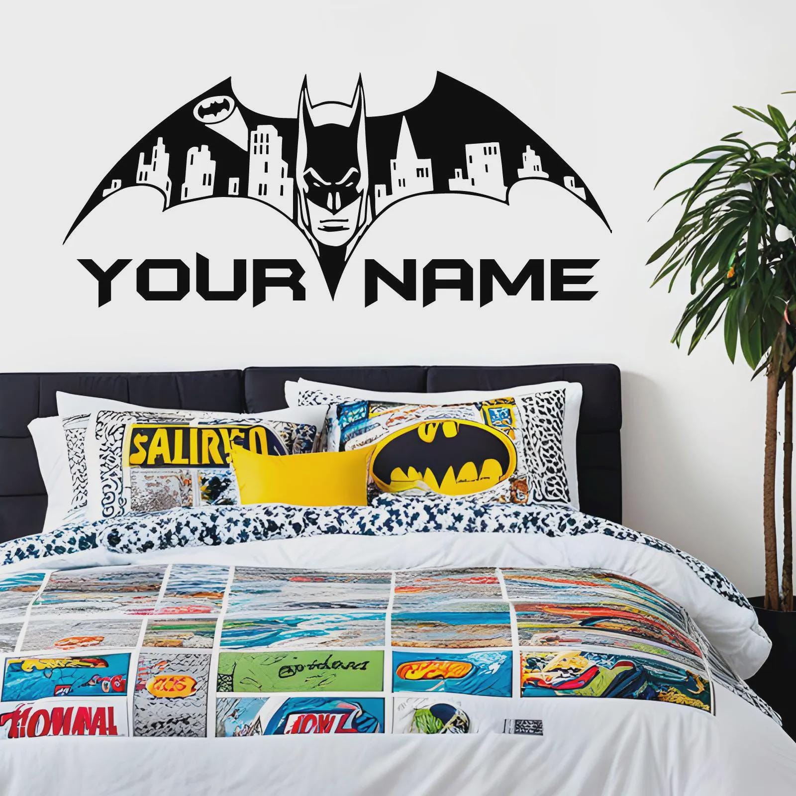 il_fullxfull.7701953868_ejfz.jpg Personalized Bat Wings Wall Decals Name Custom Kids Stickers el170