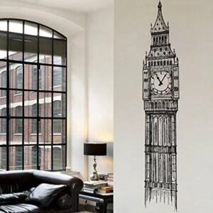 Big Ben Clock Wall Decal Tower London Ik2413