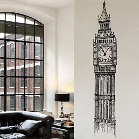 Big Ben Clock Wall Decal Tower London Ik2413