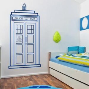 Tardis Wall Decal Magic Police box Sticker ik2245