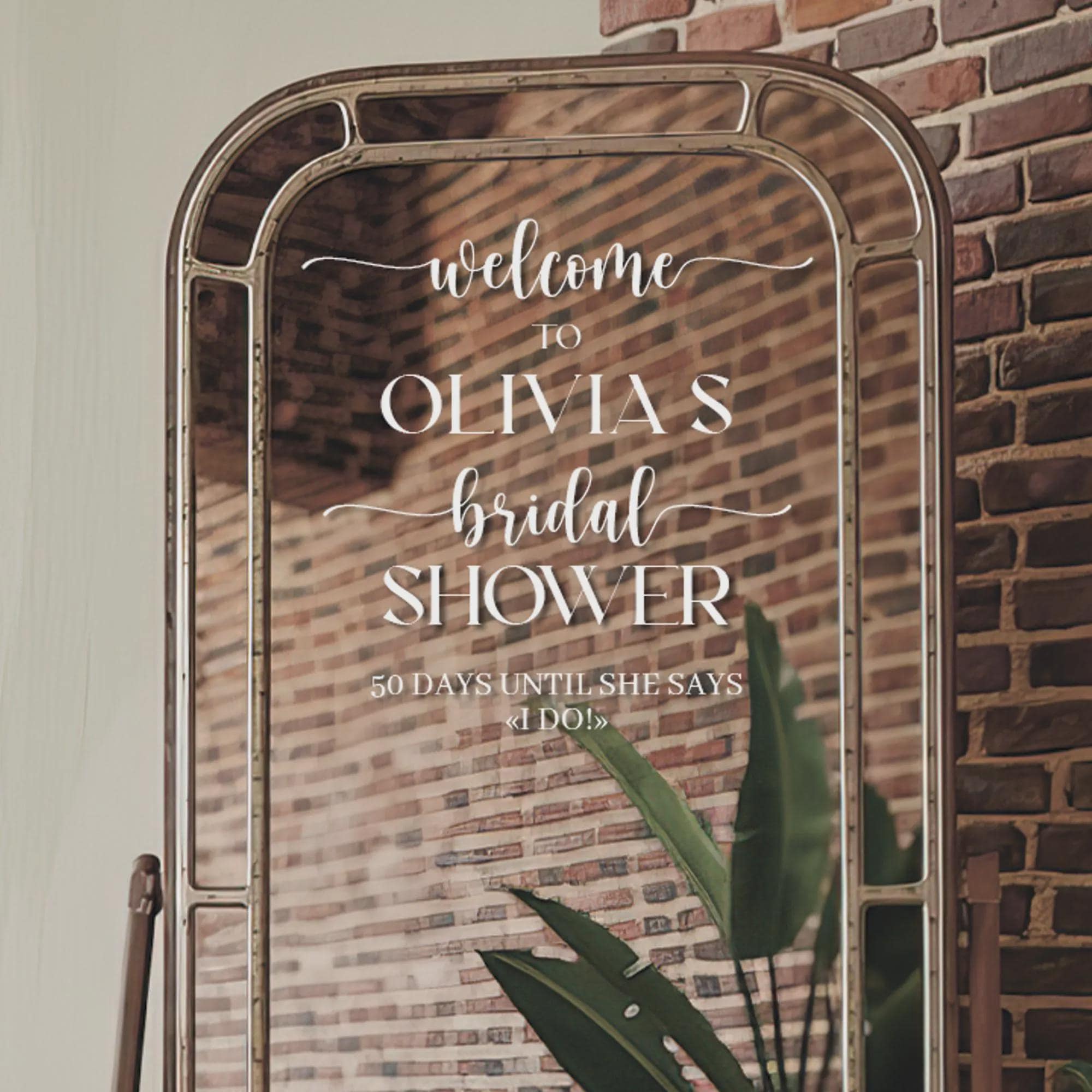 il_fullxfull.7754526805_a3it.jpg Bridal Shower Welcome Sign Wedding Mirror Sticker Wall Decal Decoration mir2