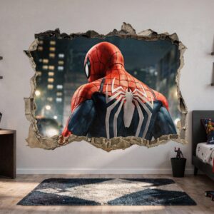 Spider man Wall Decal Spiderman Sticker Playroom Bedroom Decoration z3356