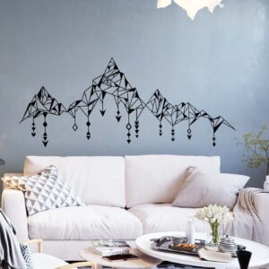 mountains wall decal geometric boho stickers, lf038