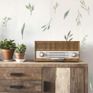 Greenery Wall Decals Watercolor Sticker Green Nursery