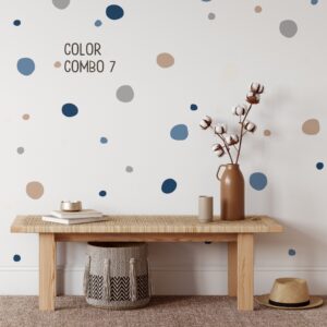 Polka Dot Wall Decals Set – Custom Color Vinyl Dots
