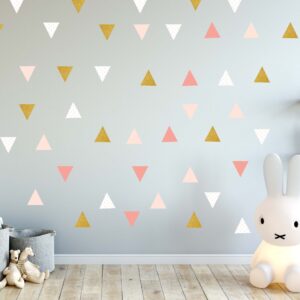 Polka Dots Wall Decals Peel & Stick Stickers Triangles