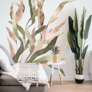 Greenery Boho Wall Decals Stickers Large Leaves