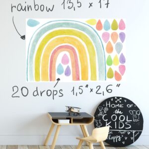 Rainbow wall decals Color Nursery Decor Stickers