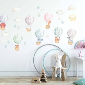 Hot air balloon Decals Safari Animals Stickers