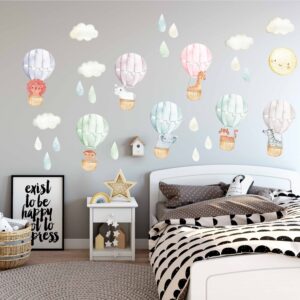 Hot air balloon Decals Safari Animals Stickers
