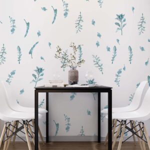 Greenery Wall Decals Watercolor Sticker Green Nursery