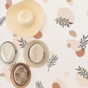 Greenery Boho Wall Decals Color Spots Stickers