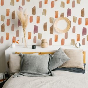 Brushstroke Sticker Paint Daub Wall Decals Polka Dots