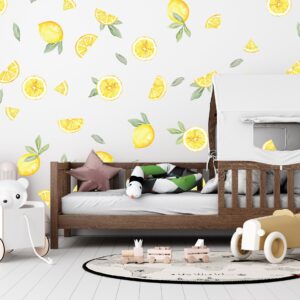 Lemon Wall Decals Watercolor Orange Stickers