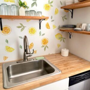 Lemon Wall Decals Watercolor Orange Stickers