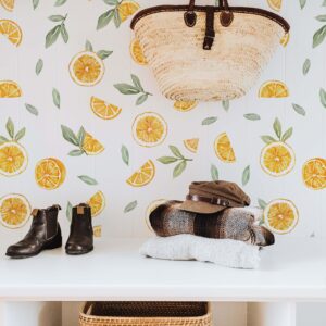 Lemon Wall Decals Watercolor Orange Stickers