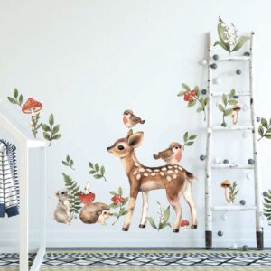 Cute Woodland Animals Wall Decals Forest Stickers