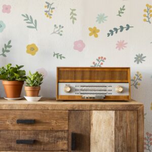 Greenery Wall Decals Flowers Sticker Nursery Room Decoration