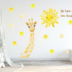 Giraffe Fabric Wall Decal | Jungle Nursery Decor
