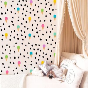 Ice Cream Polka Dot Wall Decals