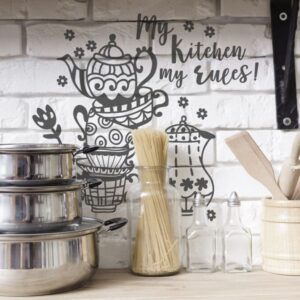 My Kitchen My Rules Wall Decal Stickers