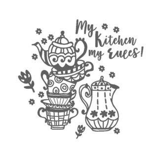 My Kitchen My Rules Wall Decal Stickers