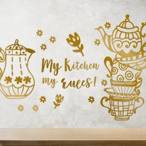 My Kitchen My Rules Wall Decal Stickers