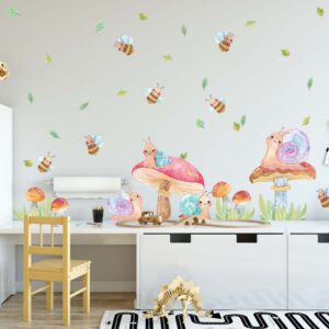 Watercolor Bugs Wall Decals, Insect Room Decor