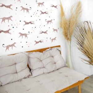 Leopard Print Wall Decals – Birthday Party Sickers Backdrop