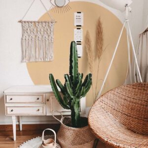 Circle Wall Decal Large Solid Sticker Colorblock