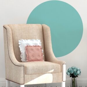 Circle Wall Decal Large Solid Sticker Colorblock