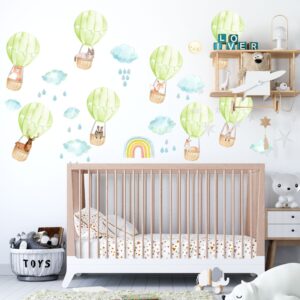 Hot Air Balloon Wall Decal Stickers Nursery Decor Forest