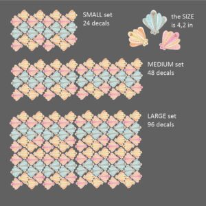 Shell Wall Decals Sea Theme Stickers