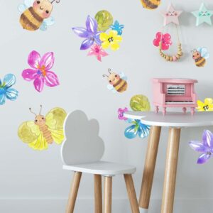 Bumblebee wall Decals stickers – Watercolor room decor