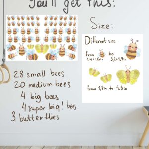 Bumblebee wall Decals stickers – Watercolor room decor