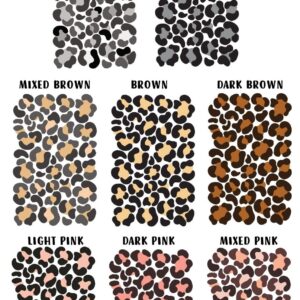 Leopard Spots Wall Stickers Animal Print Polka Dots Decals