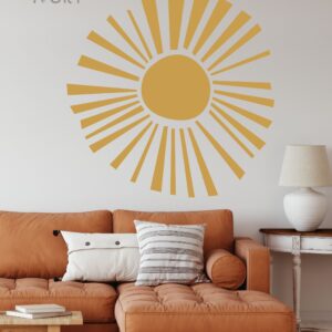 Sun Wall Decal Boho Colour Block Sticker