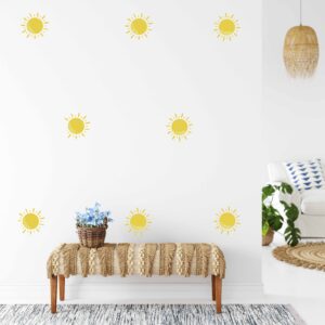 Boho Sun Wall Decals: Nursery & Kids Room Decor