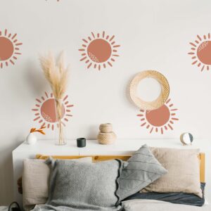 Boho Sun Wall Decals: Nursery & Kids Room Decor