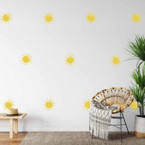 Boho Sun Wall Decals: Nursery & Kids Room Decor
